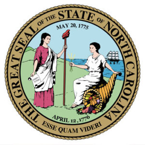 The Great Seal of The State of North Carolina | Esse Quam Videri | April 12, 1776